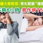 【史丹福大學教授】常失眠變「睡眠負債」速睡丸
睡不夠6小時  易作病+50%!