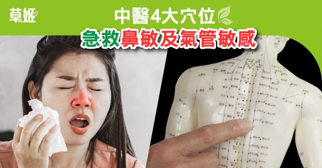 4大穴位 急救鼻敏及氣管敏感