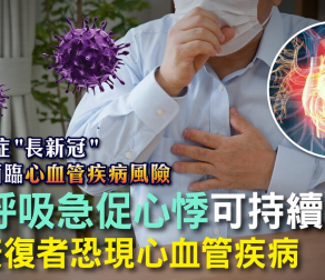 疲勞 呼吸急促 心悸可持續2個月 新冠康復者恐現心血管疾病