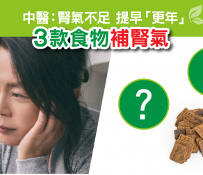 腎氣不足提早「更年」 3大食物大補腎氣